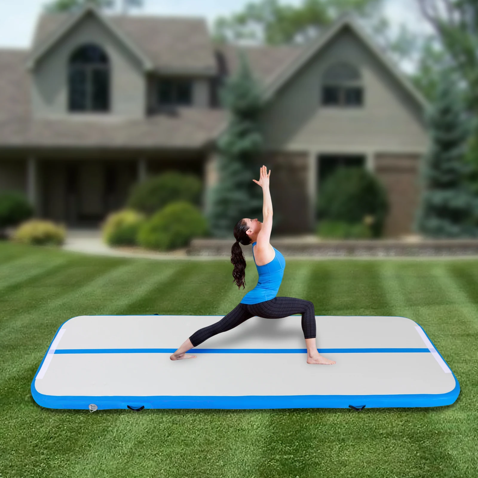 Inflatable Training Gymnastics Mat for High-Performance Training Family Use Leisure Centers Parks Beaches Outdoor Yoga Equipment
