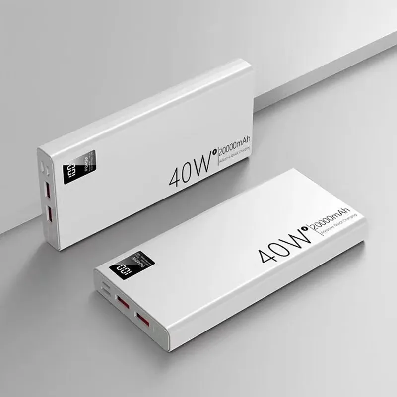 wireless charging power bank 40W Super Fast Charge 20000mAh Power Bank Two-Way Fast Charge Large Capacity Battery Suitable For Apple Huawei Xiaomi Laptop wireless power bank Power Bank