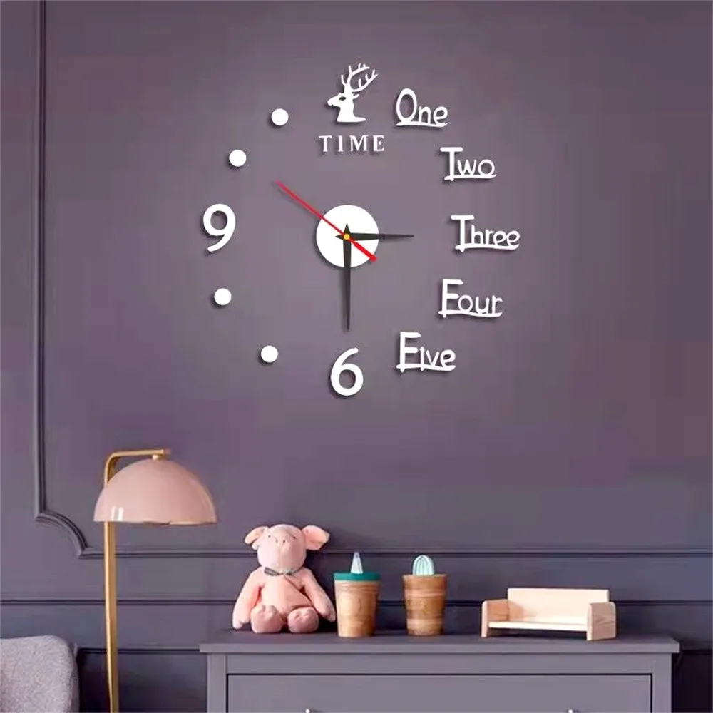 Luminous Wall Clock Large Watch Horloge Murale 3d Diy Acrylic Mirror Stickers Quartz Duvar Saat Klock Modern Mute Alarm Clock wall clock 3d wall clock 3d number wall clock