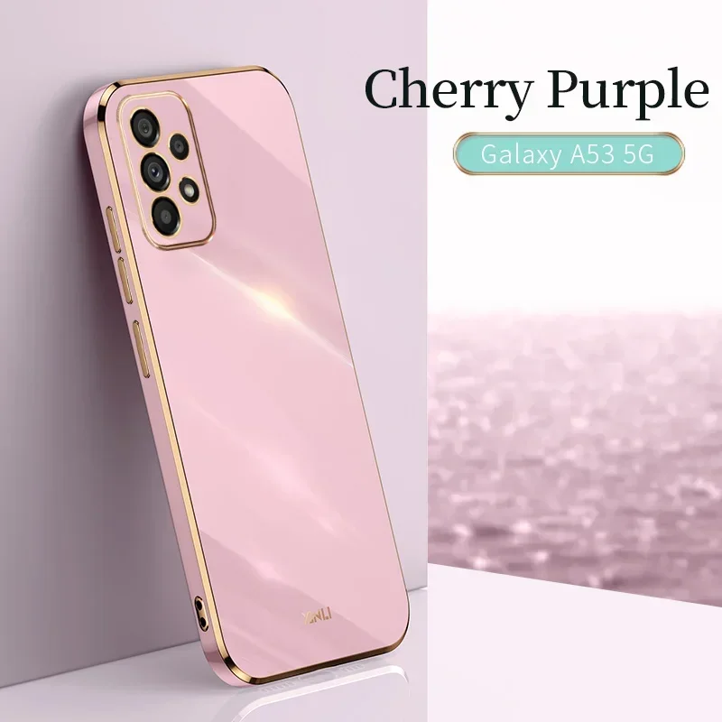 Enhanced Solid Color Plating Silicone Phone Case - Premium Soft Cover
