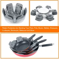 3/5pcs Set Kitchen Accessories Non-stick Protection Pad Pan 38*38cm Divider Pads to Prevent Scratching Separate Protect Surfaces 3