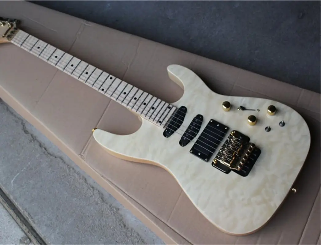 NaturalColor6StringsJacksonElectricGuitarBasswoodBodyGold