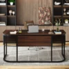 Tribesigns 63-Inch Executive Desk with 4 Drawers, Large Office Desk Computer Desk, Business Furniture Desk Workstation 3