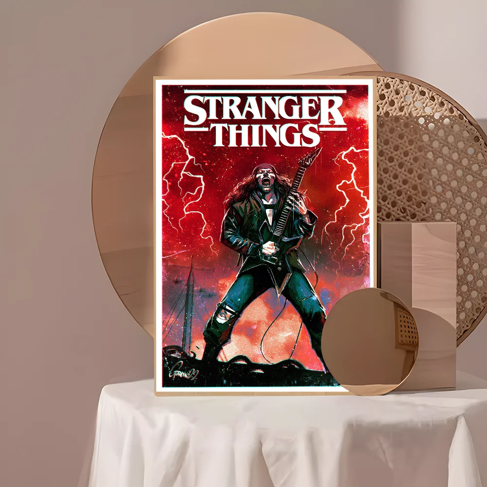 thumbnail image 1 of Pósteres adhesivos de la película Stranger Things Eddie Munson, pegatinas de papel Kraft retro, arte estético para pared, para habitación, bar, cafetería, 1 of 5