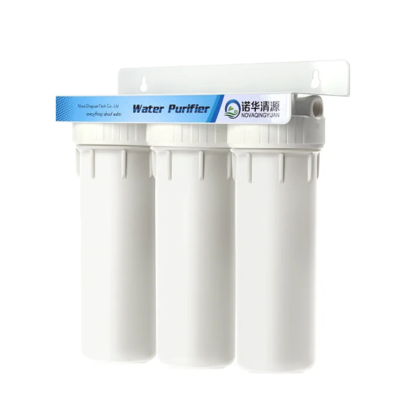 1Set 10inch White Prefilter Two Stage Three Stage Water Purifier Filter Bottle with Filter Element Home Garden Supplies