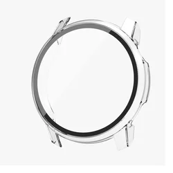 Enhanced Smartwatch Protective Case with Tempered Glass Film (Transparent)