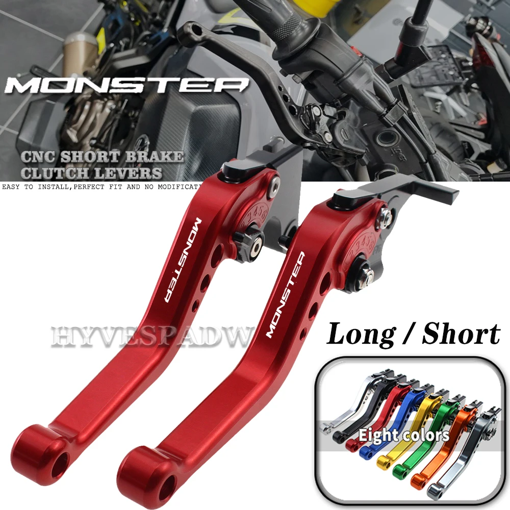 

Motorcycle Adjustable Handles Lever Long/Short Brake Clutch Levers For DUCATI Monster ST2 M400 600 620 750 919 796 696 M600 ST2