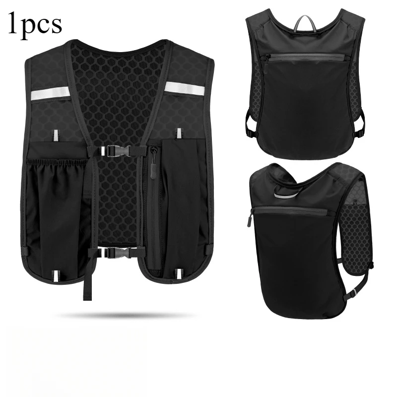 Running Outdoor Cycling Vest Nylon Lightweight Sports Storage Backpack Hiking Trekking Breathable Adjustable Straps Fitness Gear 5