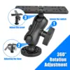 Goture Swivel Fish Finder Mount Base GPS Electronics Fishfinder Holder Universal Kayak Fish Finder Plate 6
