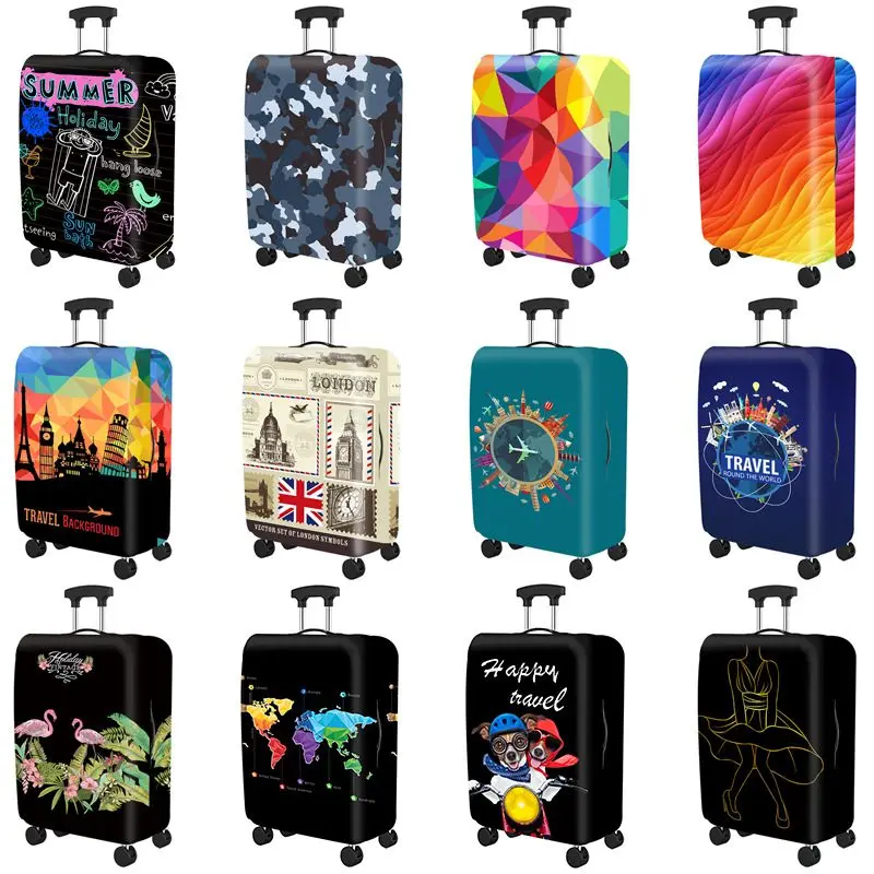 1 Pcs Travel Luggage Protective Cover Anti-scratch Zipper Suit for 18-32 Inch Trolley Cover Travel Accessories