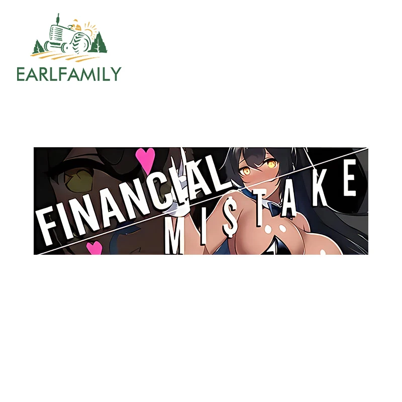 

EARLFAMILY 13 см x 4,2 см для сексуального аниме милая кавайная Автомобильная наклейка интересная устойчивая к царапинам наклейка кондиционер аксессуары для фургона