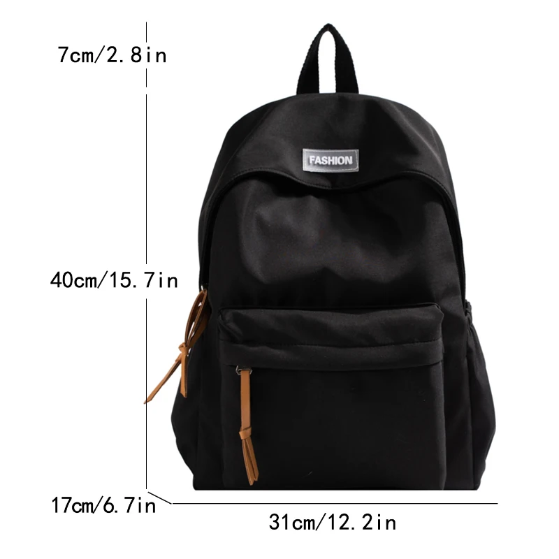 Large capacity campus backpack, adjustable shoulder strap, laptop backpack, suitable for different scenarios