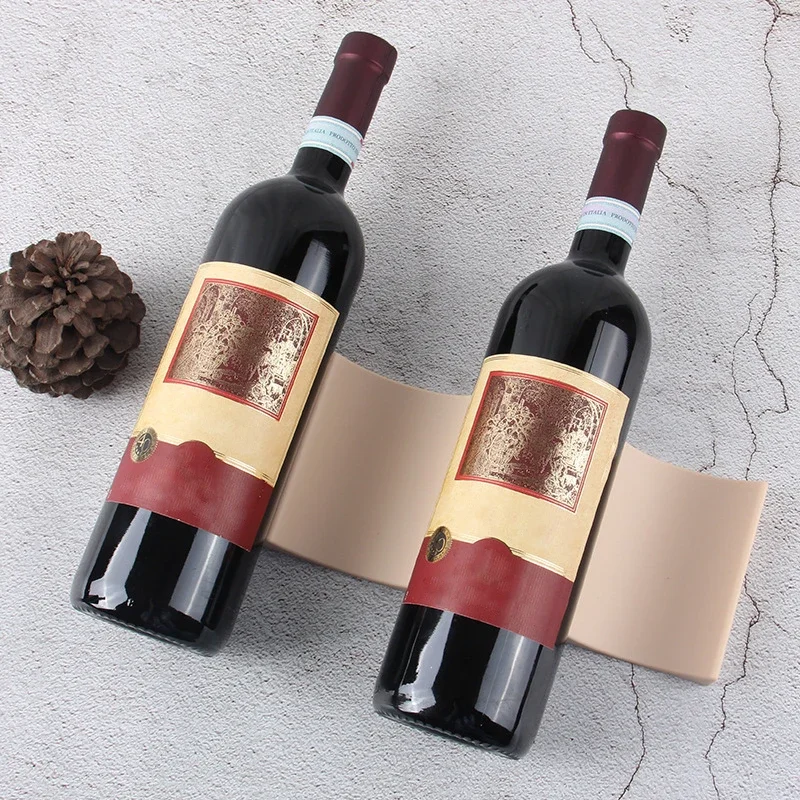 Wine Rack Stackable Bottle Rack Countertop Beverage Storage Wine Bottle Storage Device for Desktop Refrigerator 1Pcs kitchen storage rack