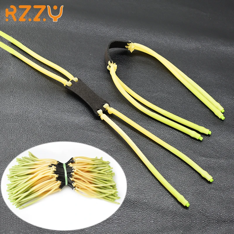 

3/6/9 Pieces New 6mm Single Threaded Rubber Band Gradual Green Rubber Band Slingshot Accessories Rubber Rubber Band