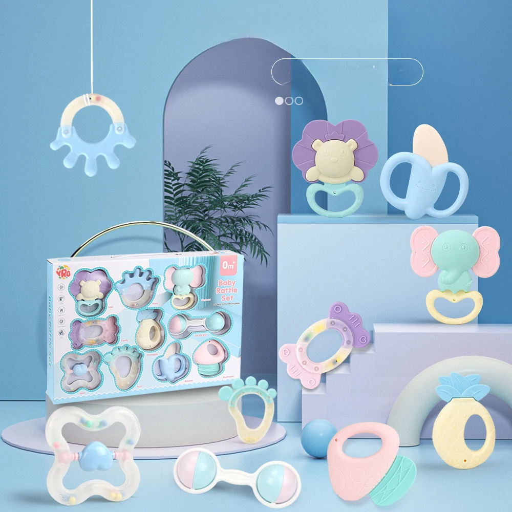 

Baby Toy Rattle Newborn Teething Stick Can Chew To Soothe Hand Rattle Baby 1 Year Old Teether Baby Toys 0 12 Months