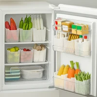 Boîte de rangement des aliments frais pour réfrigérateur, porte latérale du réfrigérateur, étui alimentaire pour fruits, légumes et épices, boîtes de rangement d'évaluation de cuisine 4