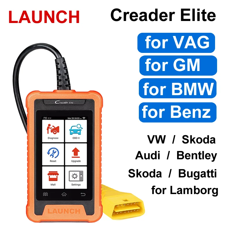 

LAUNCH Creader Elite for BMW / AUDI / BENZ / GM Professional Full System Diagnostic Tools Auto OBD2 Code Reader Scanner pk X431