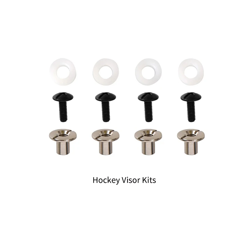 24Pcs Ice Hockey Visor Kits Helmet Accessories Screws Washers Nuts Hardware Replacement Sport Safety Accessories