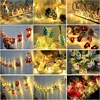 Christmas LED Light String Santa Claus Elk Snowman Xmas Ornament String Light Christmas Decorations 2023 New Year Navidad Gift 3
