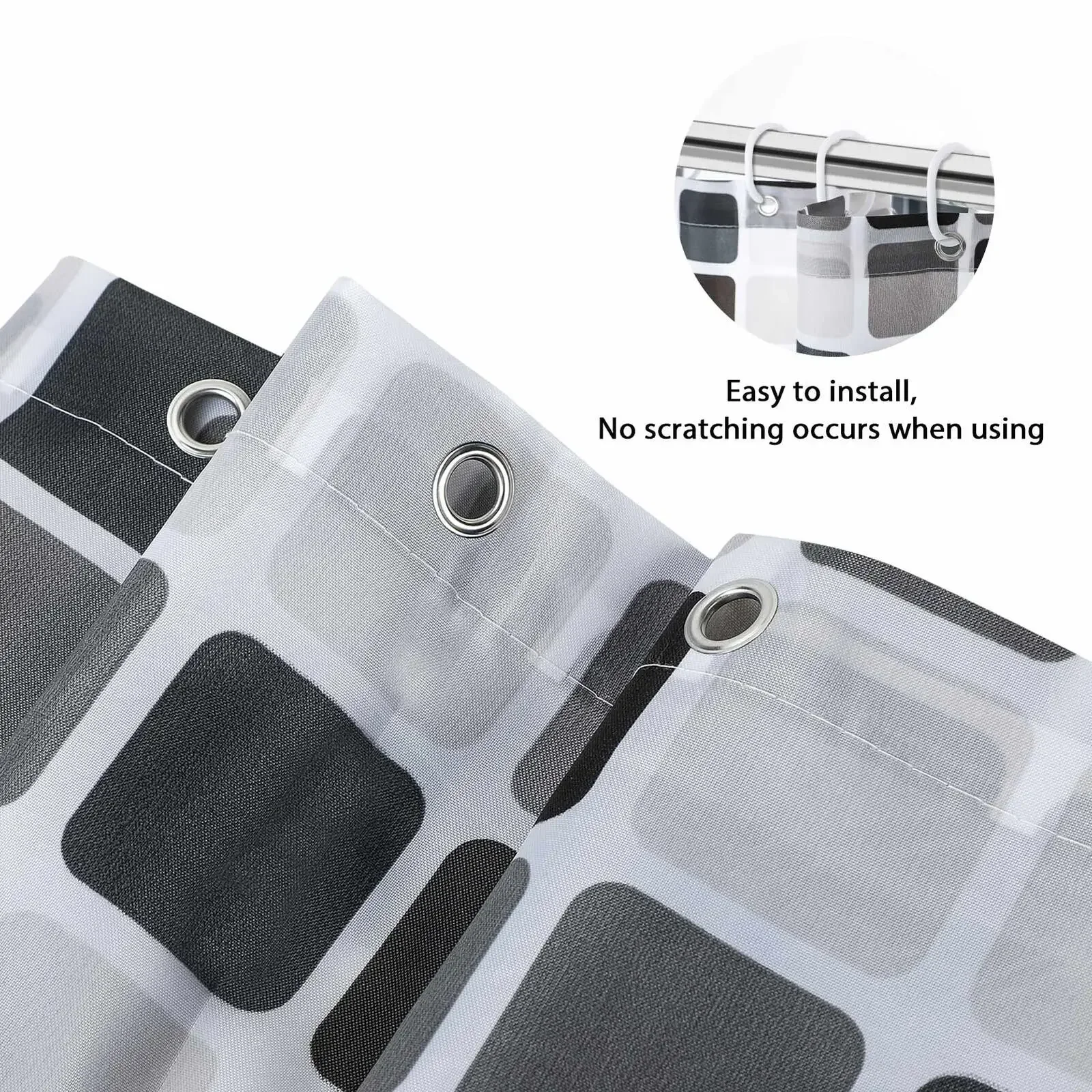 200*220cm Waterproof Bathroom Curtains Shower Modern Mildew Proof Durable Bathroom Screens Hook Bathtub Accessories shower curtains