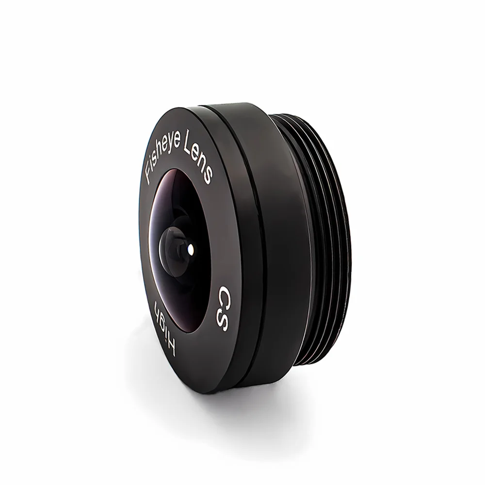 5MP 1.8mm 어안 CS 마운트 렌즈 1/2.7 F1.8 고정 초점 렌즈 보안 감시 머신 비전용 광각 HD 카메라 렌즈