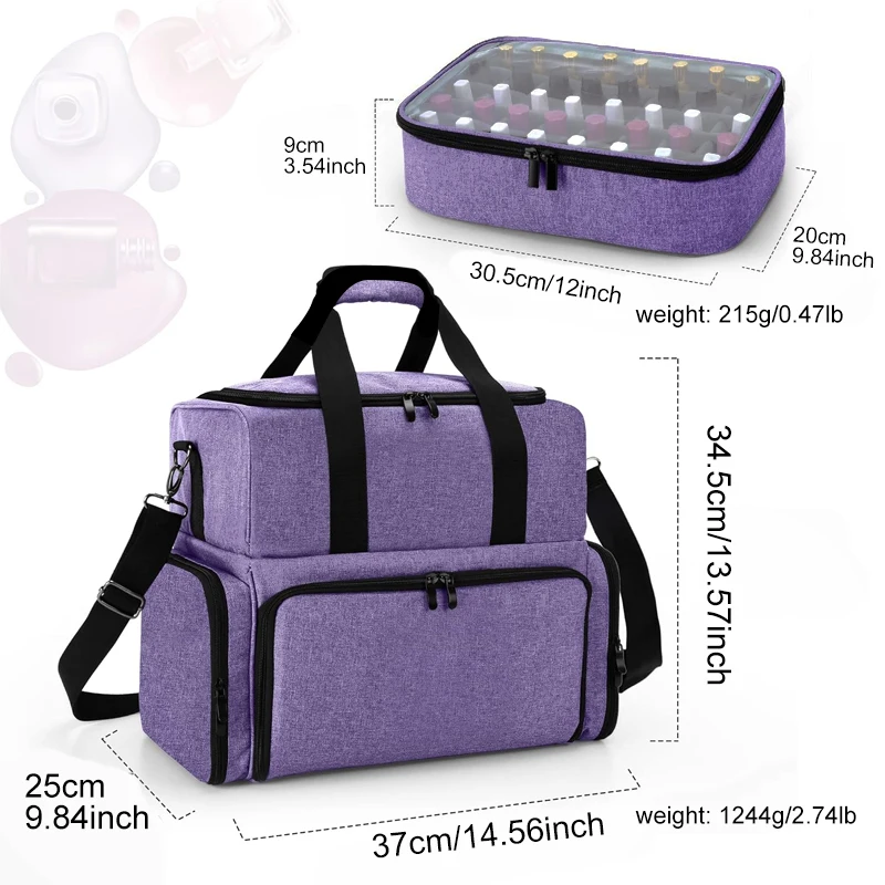Manicure Bag Cosmetic Bag Large Capacity Travel Portable Women Makeup Case Multifunctional Toiletry Mother Child Package Storage 6