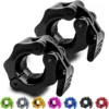 Pair Of Locking 25mm Diameter Standard Bar Dumbbell Barbell Collars Lock Clips Clamp Weight Lifting Gym Fitness Bodybuilding