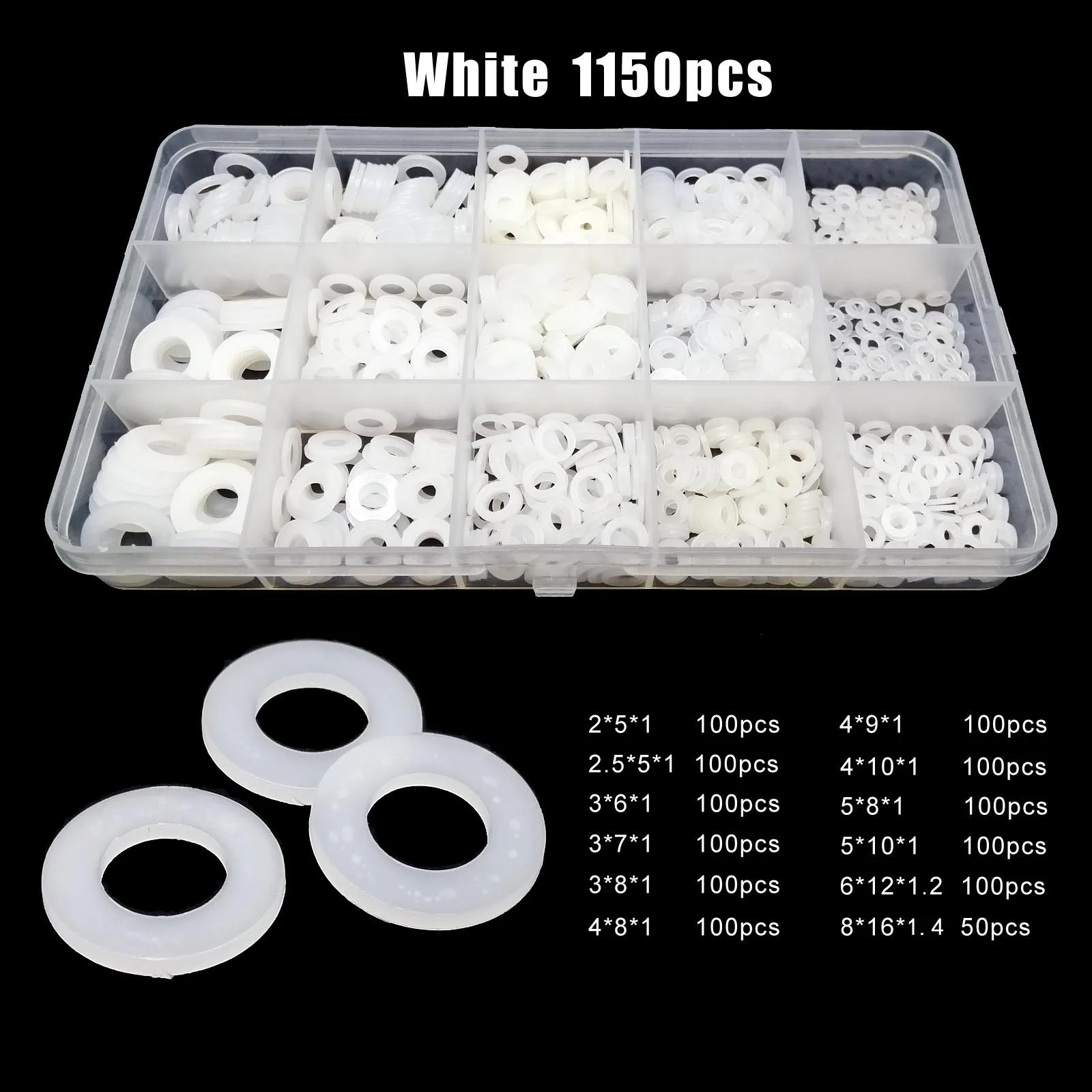 white 1150pcs