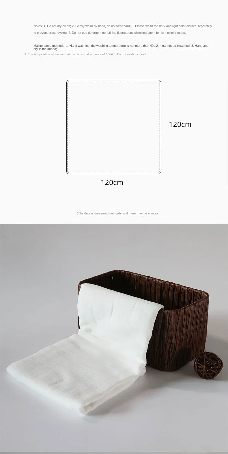Newborn Blanket Baby Double-layer Gauze Blanket Children's Swaddling Bamboo Cotton Solid Color Baby Bath Towel