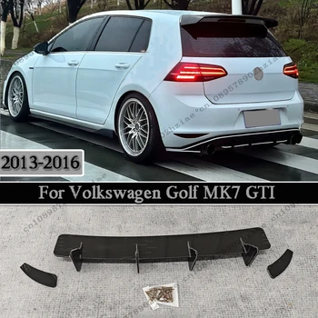 Maxton Style Rear Diffuser For Volkswagen Golf MK7 GTI 2013-2016 Black Rear Bumper Diffuser Extension Valance Aero ABS Kits 1