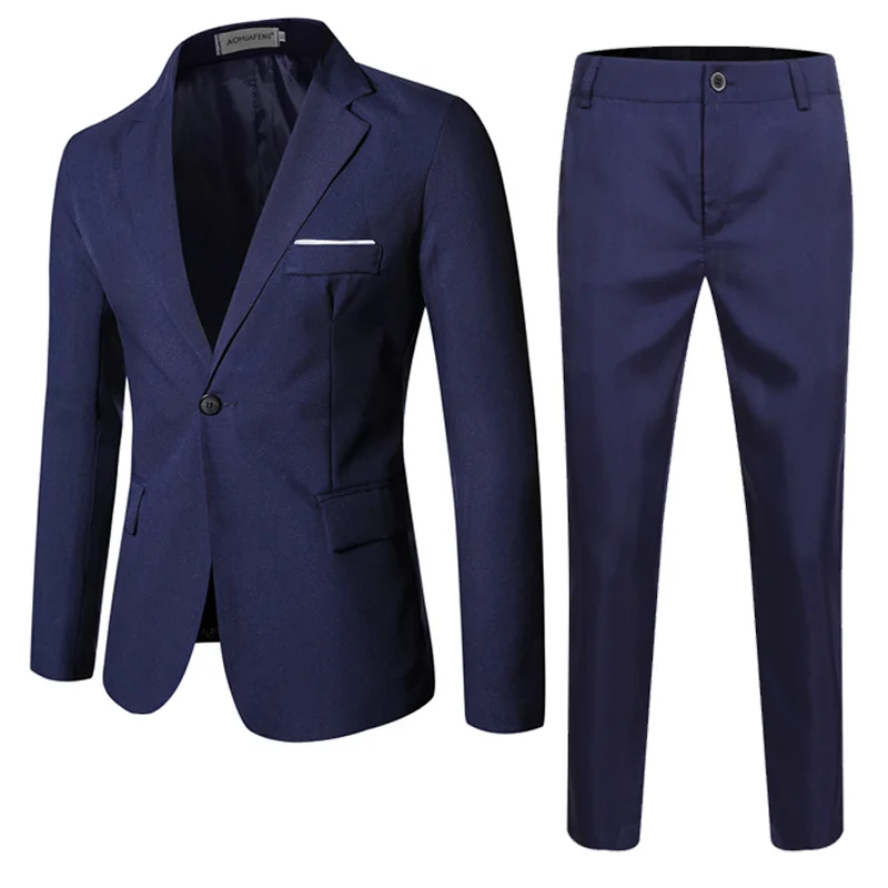 HH37 suits for men youth popular casual groom best man wedding