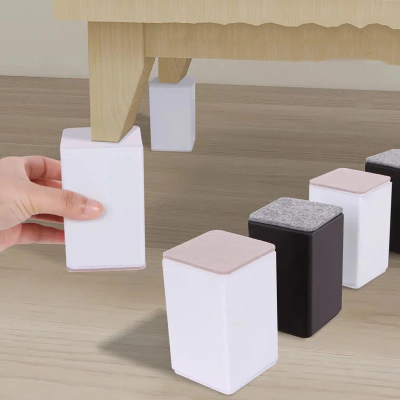 4PCSCarbonSteelTableFootIncreasedPadFurnitureLegsNonslip
