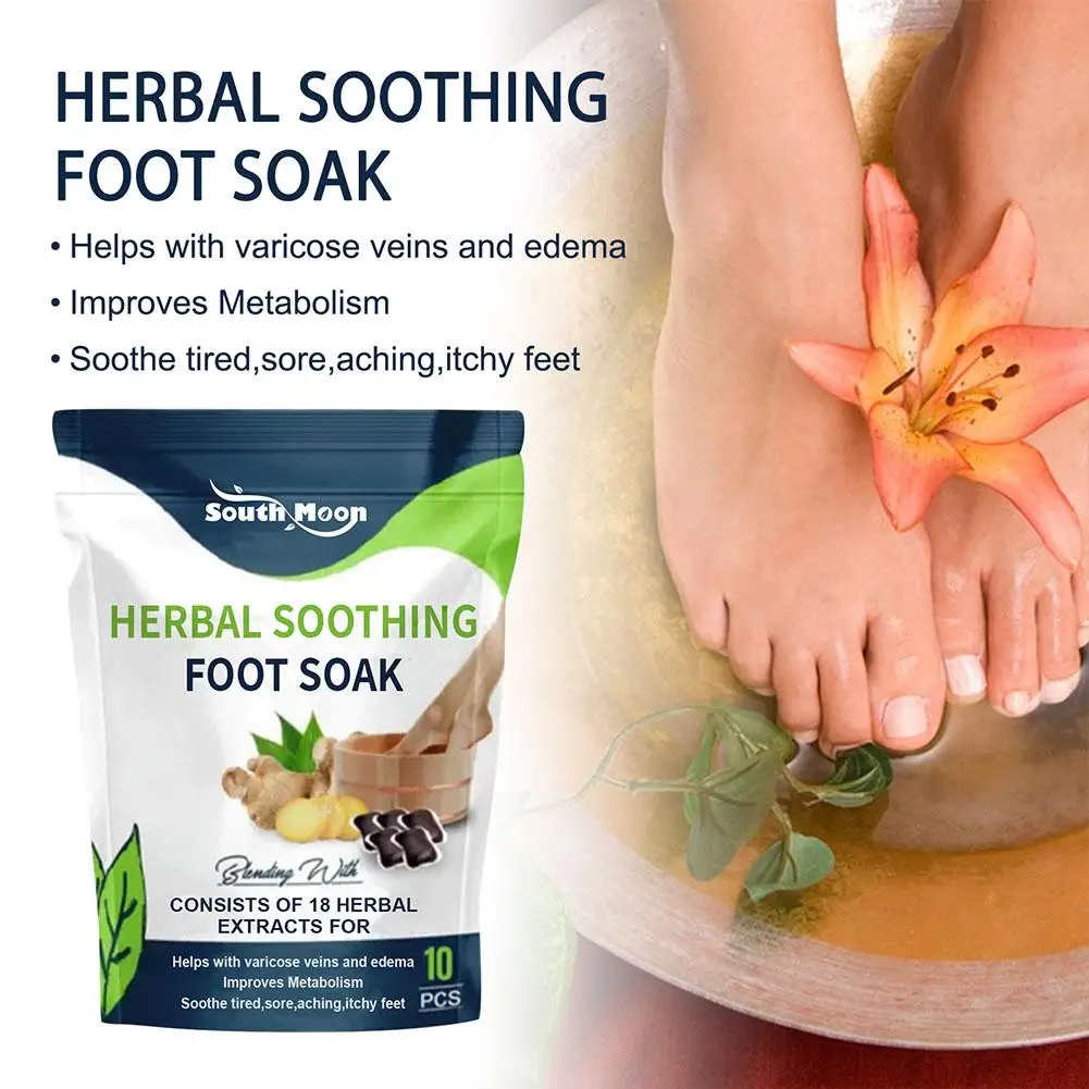 Foot Cleaning Soak Natural Herbal Body Soothing Shaping Relieve Detox Slimming Fatigue Care Bath Foot Swelling W1Q4