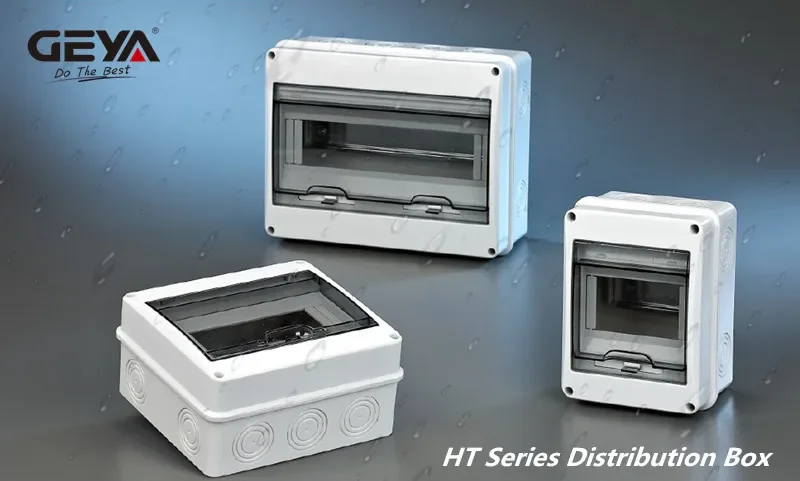 Description Picture 6 of itemGEYA 5Way Waterproof Distribution Box Circuit Breaker MCB Power Plastic Junction Wire Box IP65 Electrical Box