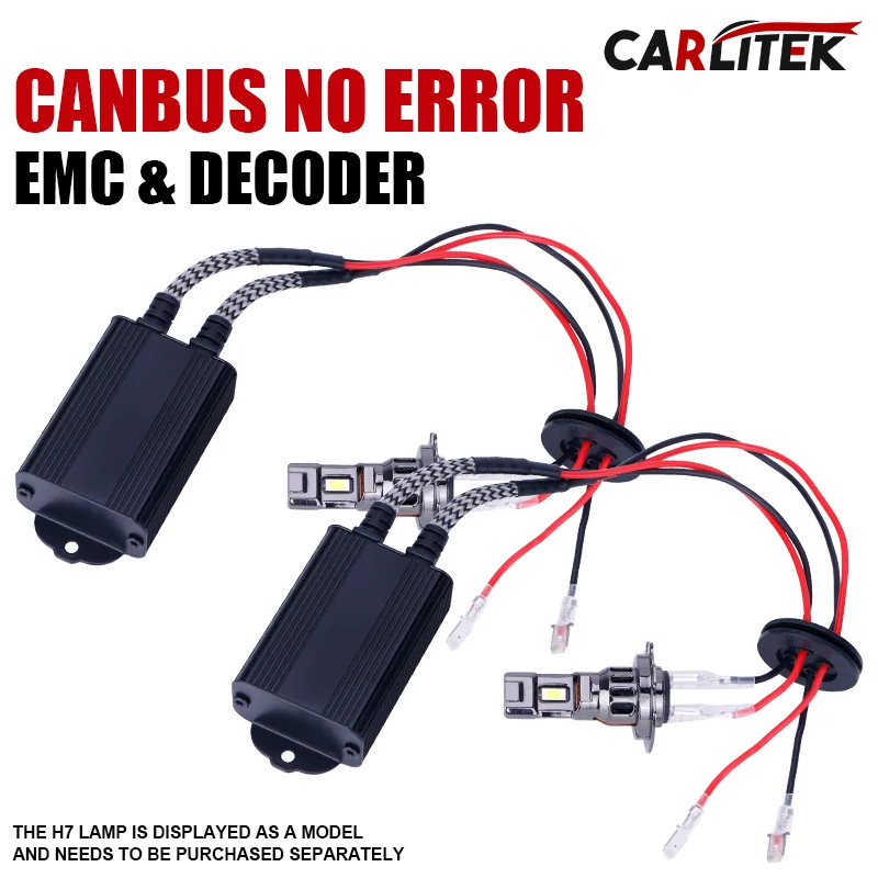 Decodificador H7 LED Canbus – Cancelador De Errores Para Bombillas H7 – Adaptador Plug And Play – Elimina Parpadeos Y Fallos En Tablero