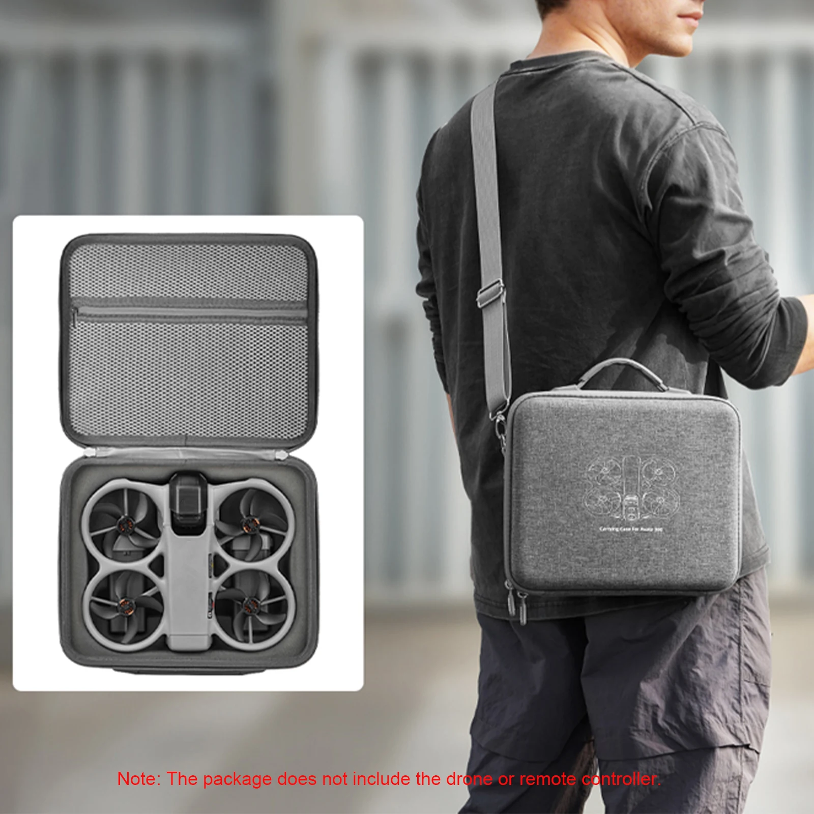 DJI 아바타 360 드론 액세서리용 하드쉘 보호 휴대 케이스, 방수 여행용 숄더백, 여행 및 보관에 이상적