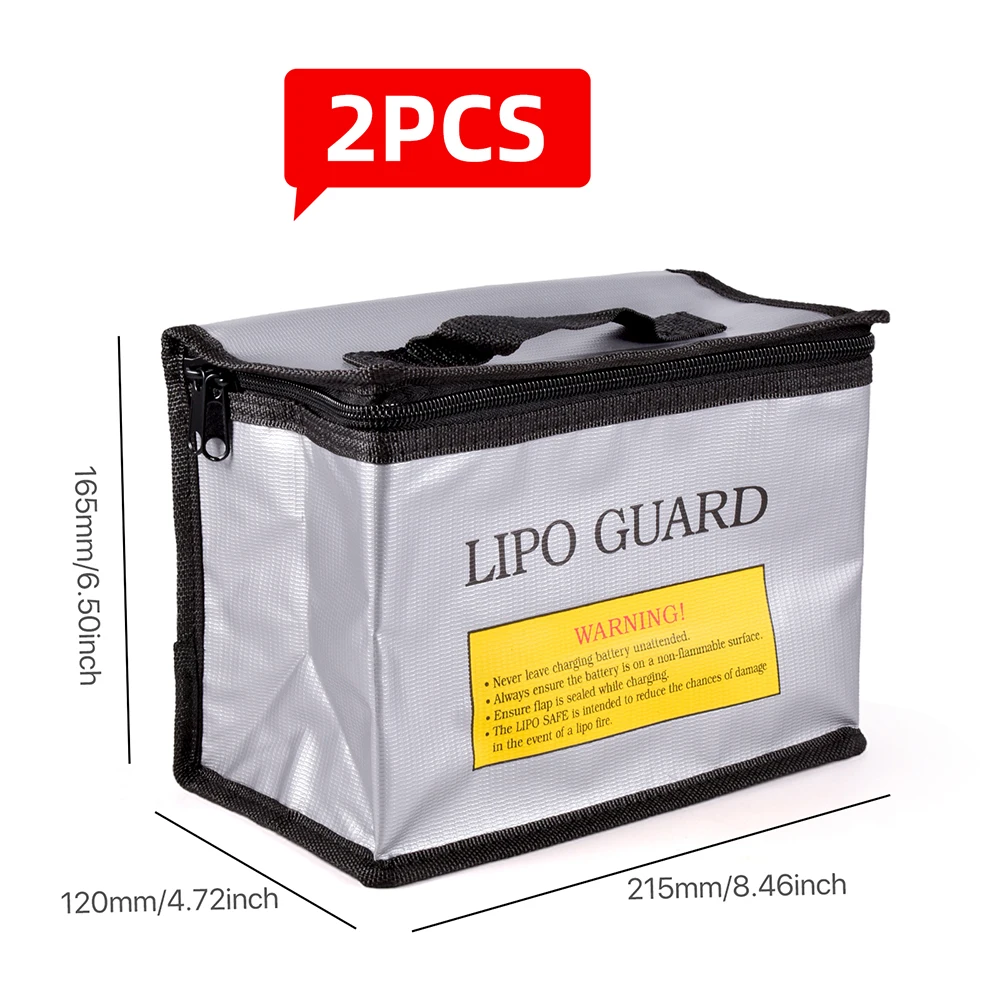 Lipo Safety Bag Fireproof Explosion-Proof Portable for RC FPV Racing Drone Car Battery Safe