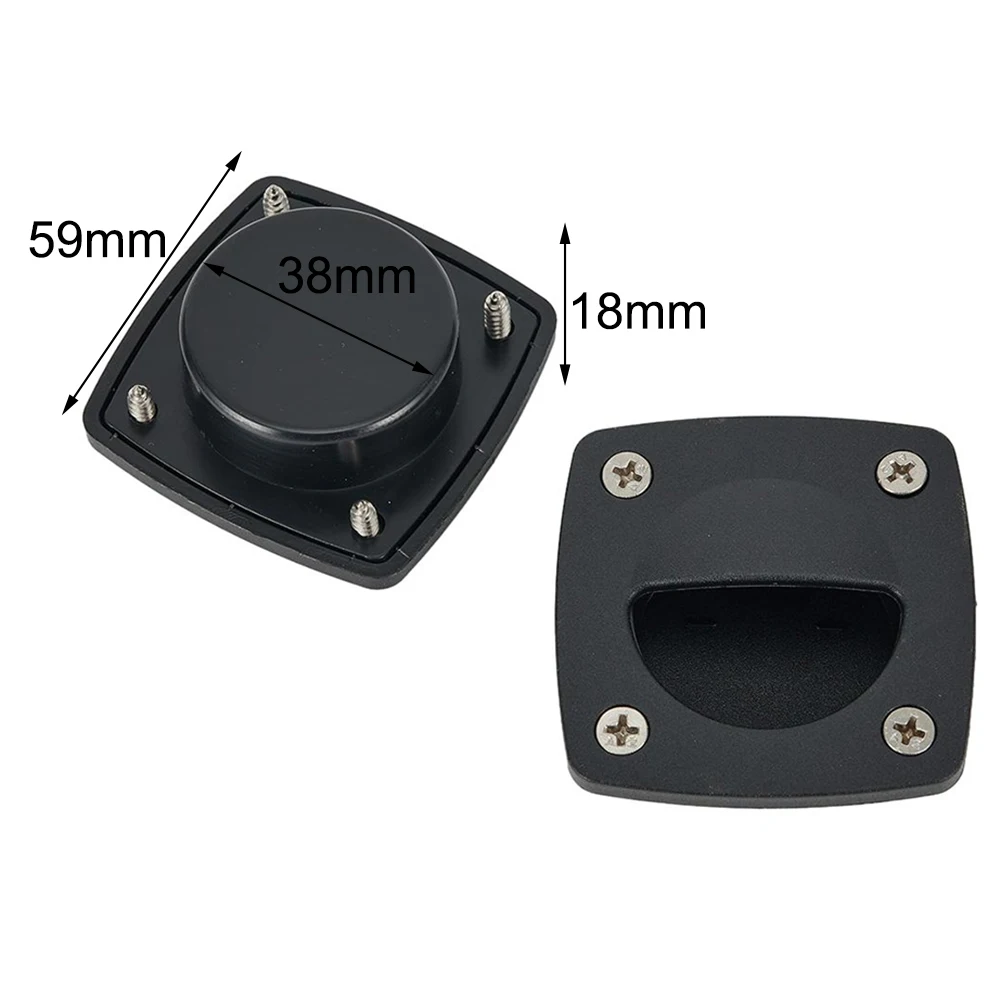 

For Furniture Door Pulls Recessed Handles Cabin Accessories Deck Cover Marine Hatch Motorboat Nylon Screws Sliding
