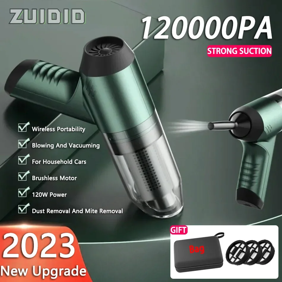 120000Pa Car Vacuum Cleaner Wireless Portable Powerful Robot Cleaner Mini Vacuum Cleaners Products For Home Keyboard Cleaning