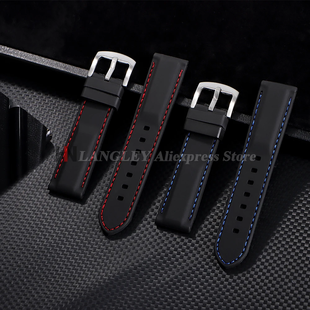 Versatile Waterproof Silicone Sport Watch Strap