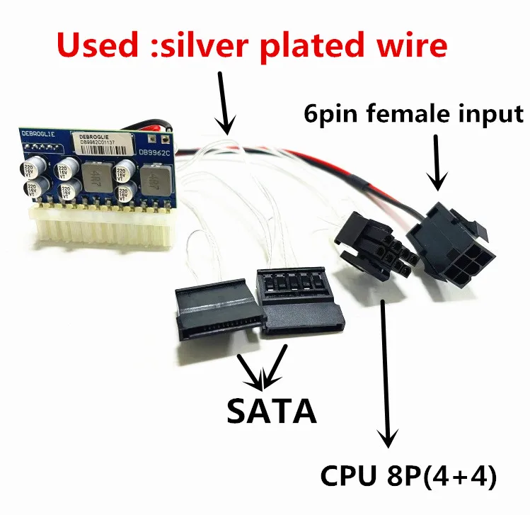 DC-ATX pico psu pico atx interruptor mineração