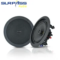 Home Theater Ceiling Speaker 6 Inch 8ohm 30W Coaxial Passive Speakers Flush Mount ABS Material Music Loudspeaker for Restaurant 1
