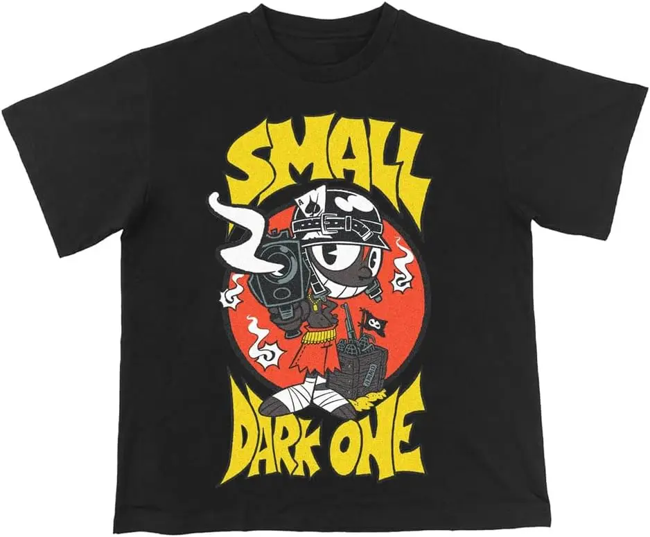 

Футболка XJAYJZN Lil Darkie Gunsmoke с логотипом Merch, Женская/мужская летняя футболка для косплея, футболка с коротким рукавом