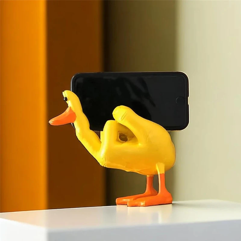 HIAME Statue de canard humoristique « Duck You » en résine pour la maison  ou le bureau – Cadeau fantaisie