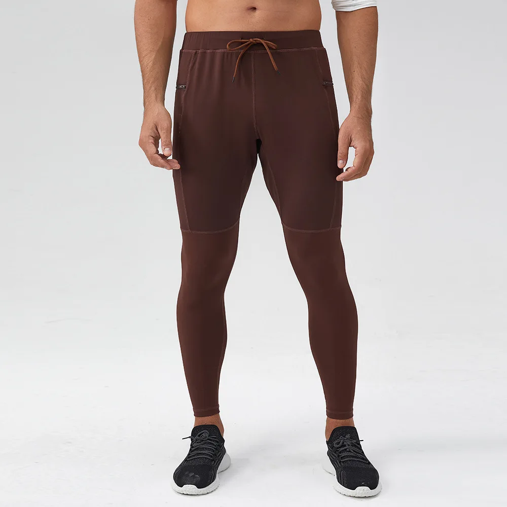 

Wyplosz Men's Pants Clothing Gym Ribbed Leggings Fitness Sports Yoga Drawstring Nude Back Running Loose Quick Drying Comfort