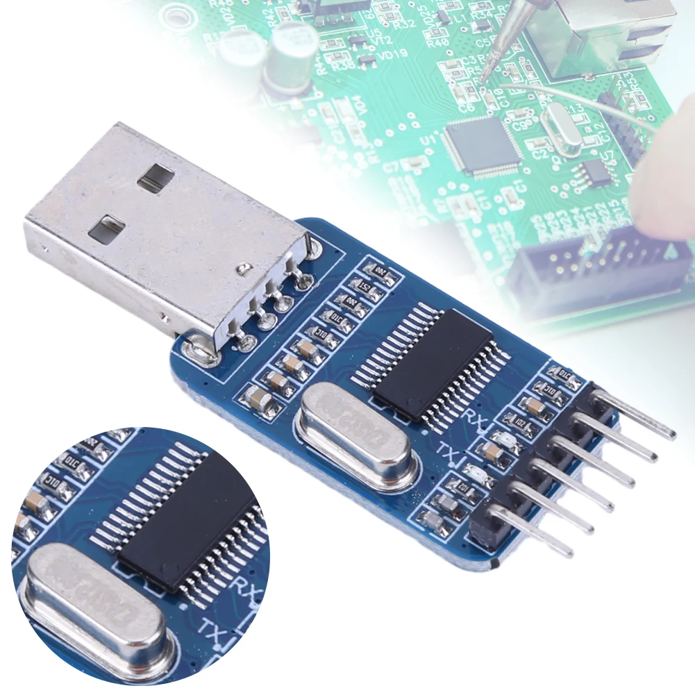 PL2303 USB To TTL Serial Module 6Pin USB To TTL Adapter 500MA Upgrade Programmer Download Board with Auto Reset for Arduino