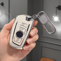 Premium TPU Car Key Case Cover - Sleek, Durable Auto Accessory Fob Protector (White Set 2)