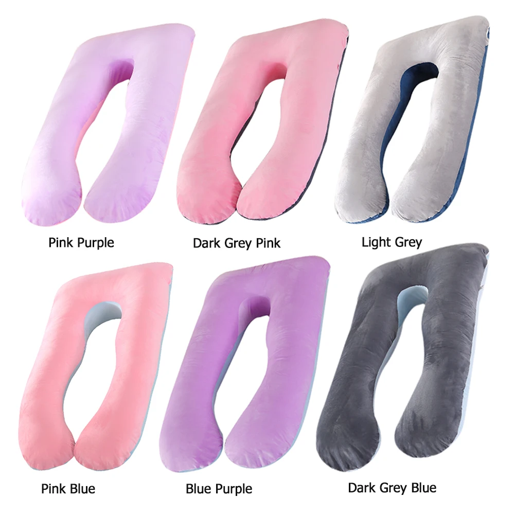 Multifunction U-type Pillow Convenient Practical User-friendly Design Side Sleeping Cushion Napping Pad for Pregnant Women