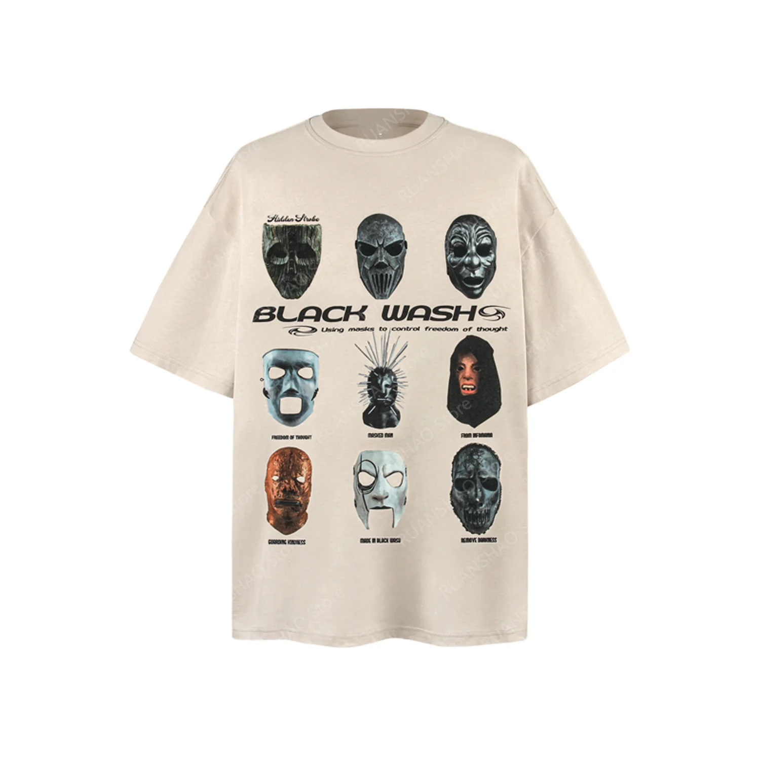 New Style High Street Niche Graffiti Hip-Hop Short-Sleeved TShirt Man Women Summer Cotton Comfort Design Print Overdsize Top