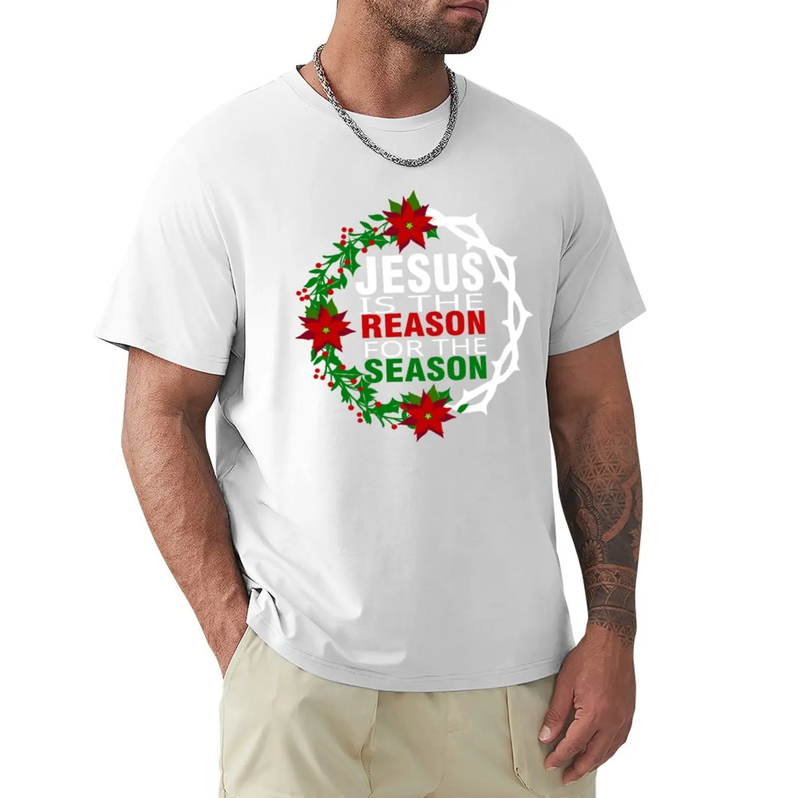 

jesus is the reason for season T-Shirt tops anime clothes new edition cute tops mens t shirts pack